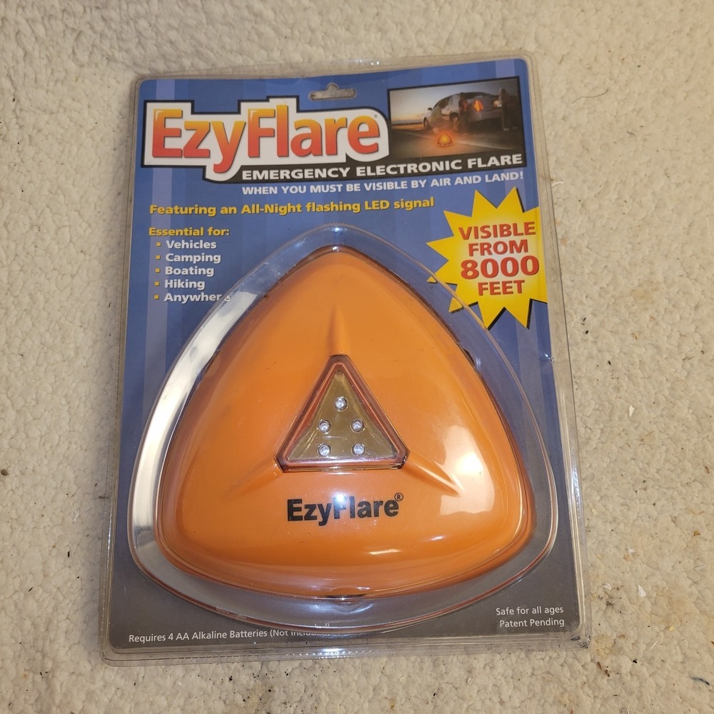 EzyFlare EZY FLARE Emergency Roadside Electronic Flashing LED Warning Light NEW!